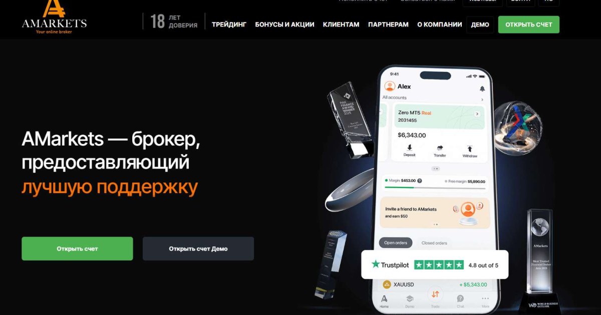 AMarkets отзывы. Липовый брокер?