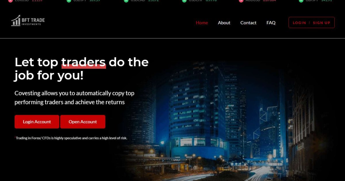 BFT Trade отзывы. Псевдоброкер?