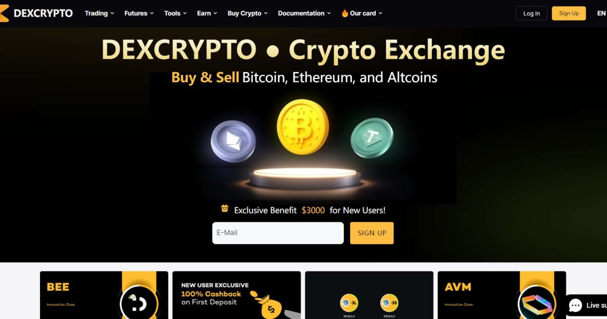 Dexcrypto отзывы. Криптобиржа фейк?