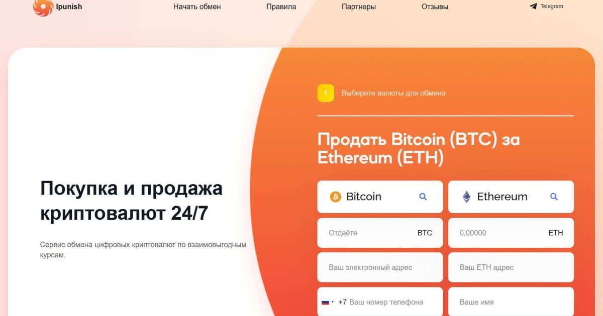 Ipunish отзывы. Обменник жуликов?