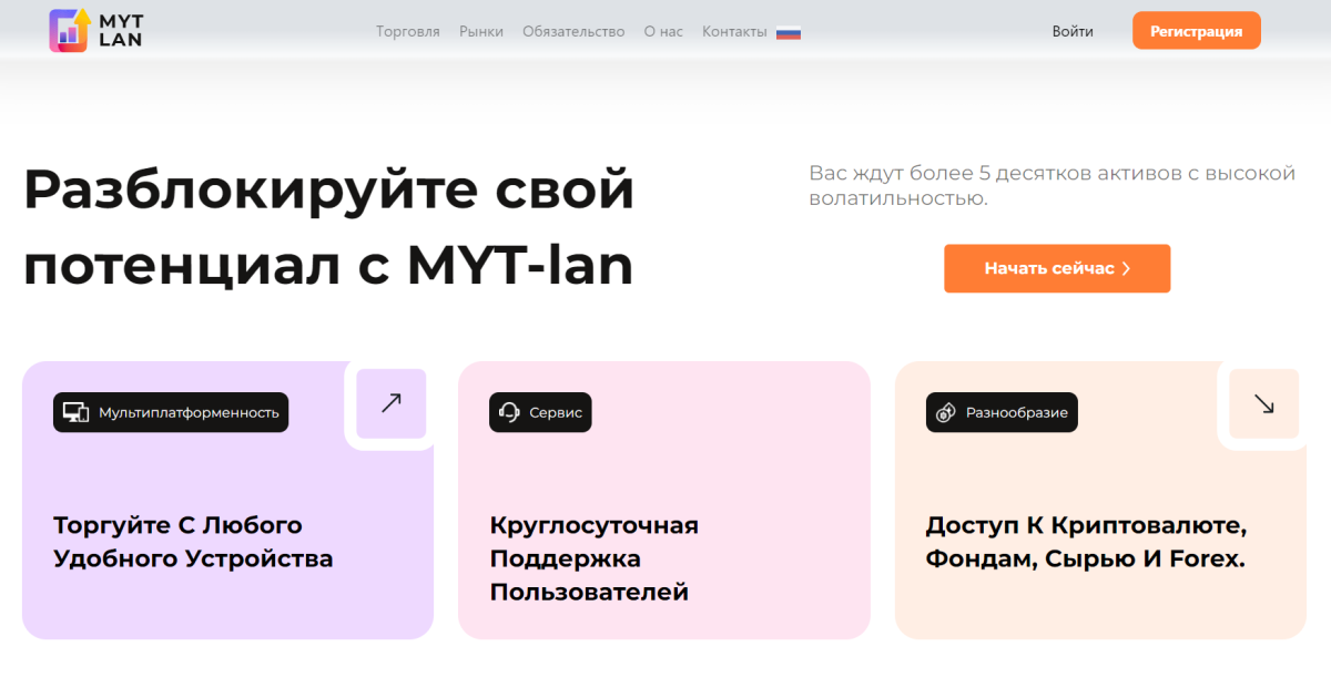 MYT-lan (mytlan.com) отзывы. Псевдоброкер?