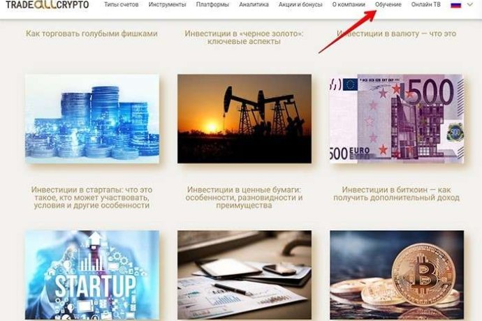 TradeAllCrypto обучение трейдингу