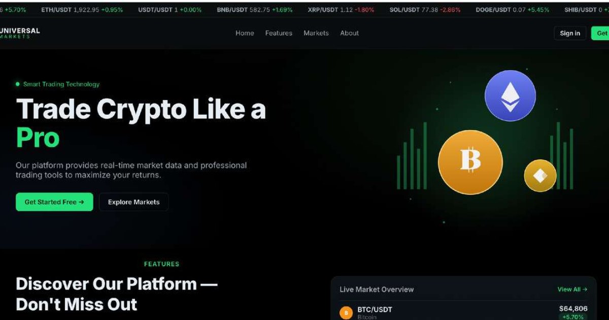 Universal Markets отзывы. Обман?